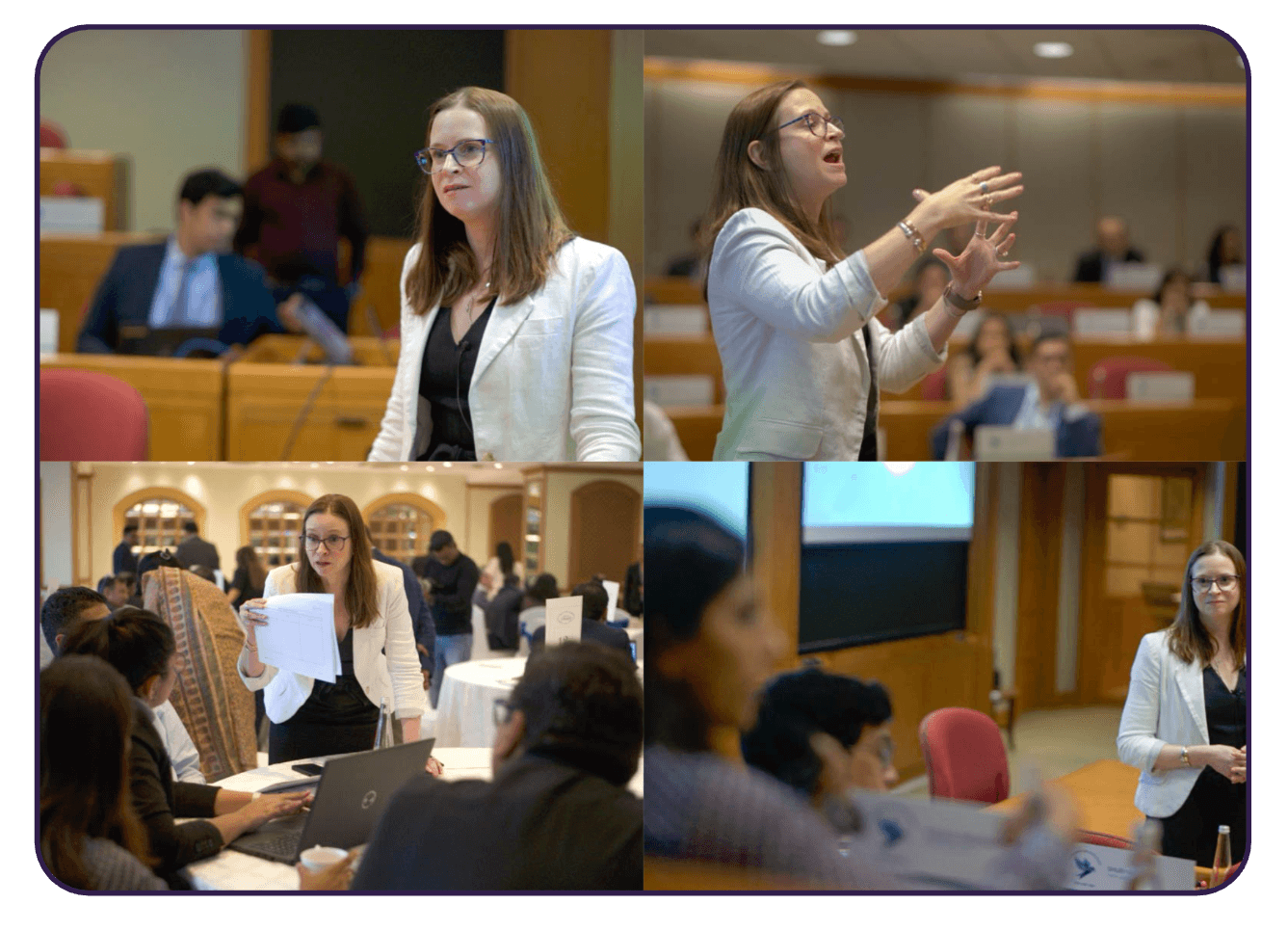 Natalie Lambert leading an AI training workshop